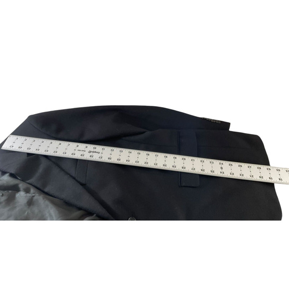 Oak Creek Black Lambs Wool Blazer 40R Two-Button Jacket Made in South Africa - Picture 5 of 14